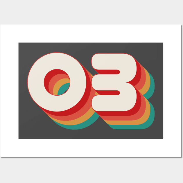 Number 3 Wall Art by n23tees